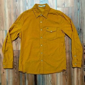 Criquet Corduroy Pearl Snap Shirt Medium L/S